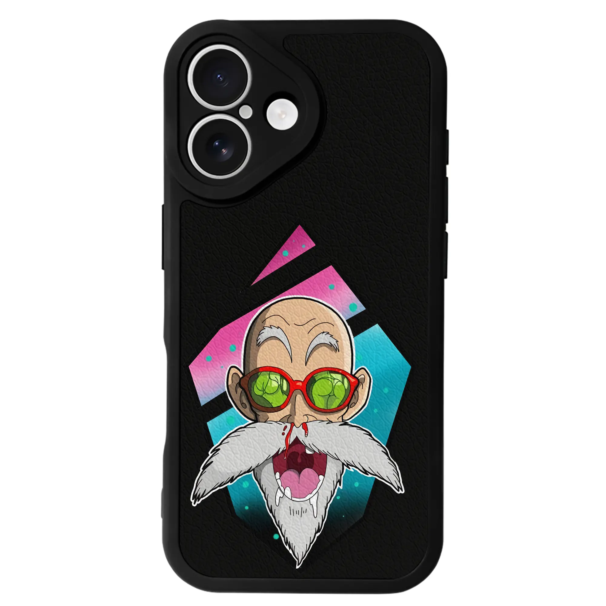 ドラゴンボール グッズ 亀仙人 - IPhone 16シリーズ対応 ・ シリコンスマホケース ・ レザー調 ・ 高精度フィット ・ 耐衝撃 ・ ワイヤレス充電対応 ・ 精密カット